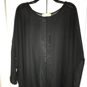 Sheer Black Tunic